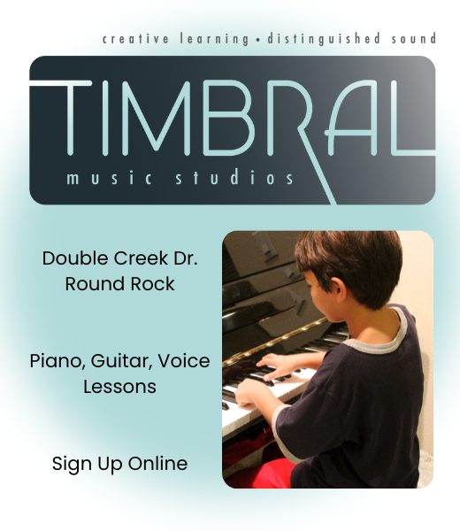 Timbral Music Studios in Round Rock offers private music lessons in piano, guitar and voice. Sign up online!